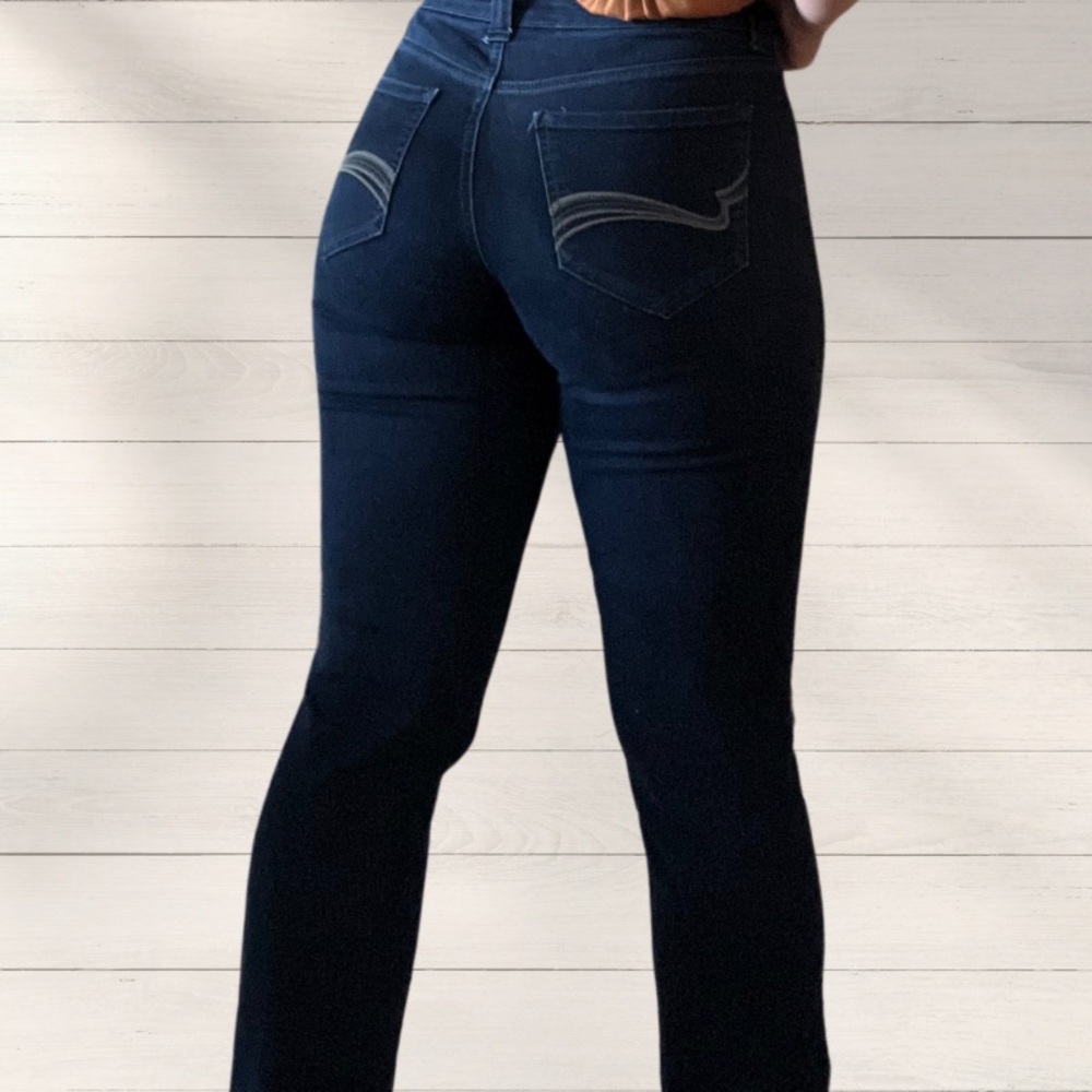 Riders by Lee Dark Wash Straight Leg Jegging Elastic WaistBand